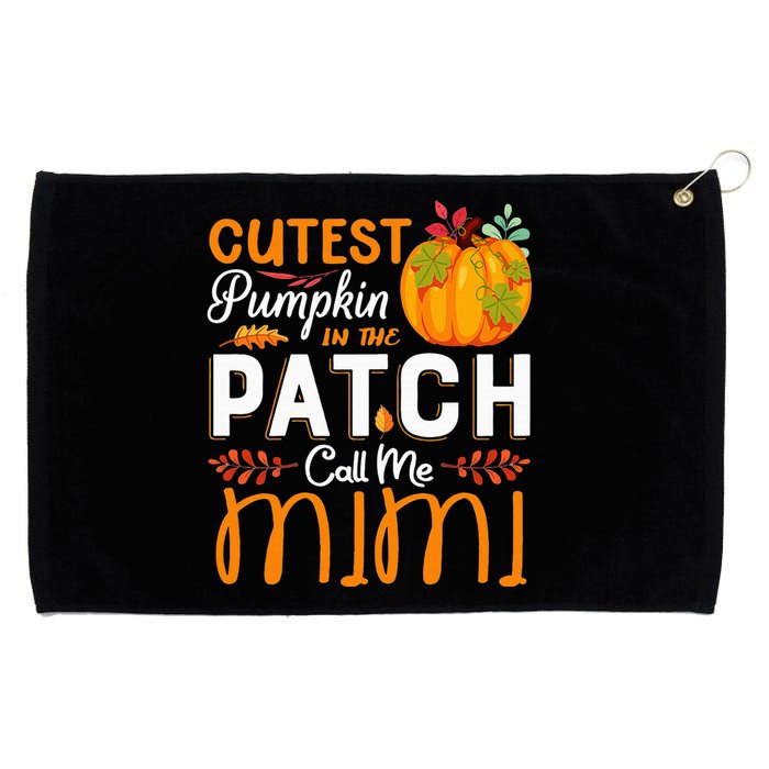 Cutest Pumpkin In The Patch Call Me Mimi Halloween Gift Grommeted Golf Towel