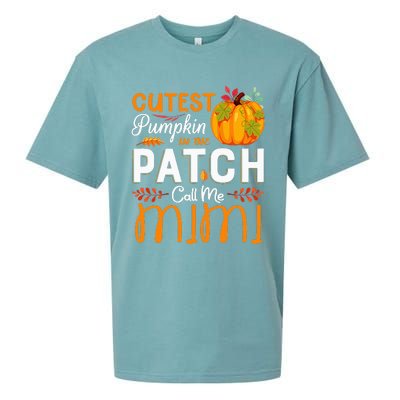 Cutest Pumpkin In The Patch Call Me Mimi Halloween Gift Sueded Cloud Jersey T-Shirt