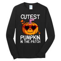 Cutest Pumpkin In The Patch Halloween Pumpkin Tall Long Sleeve T-Shirt