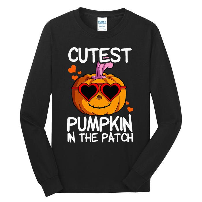 Cutest Pumpkin In The Patch Halloween Pumpkin Tall Long Sleeve T-Shirt