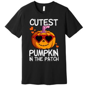 Cutest Pumpkin In The Patch Halloween Pumpkin Premium T-Shirt