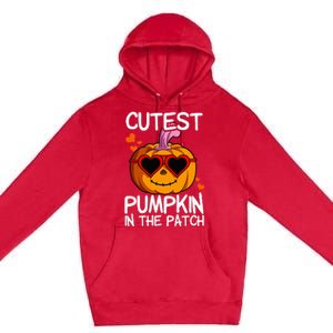 Cutest Pumpkin In The Patch Halloween Pumpkin Premium Pullover Hoodie