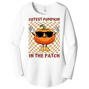 Cutest Pumpkin In The Patch Halloween Costume Women's Perfect Tri Tunic Long Sleeve Shirt