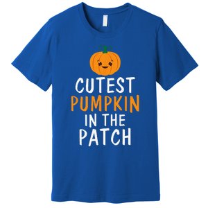 Cutest Pumpkin In The Patch Fun Halloween Gift Premium T-Shirt