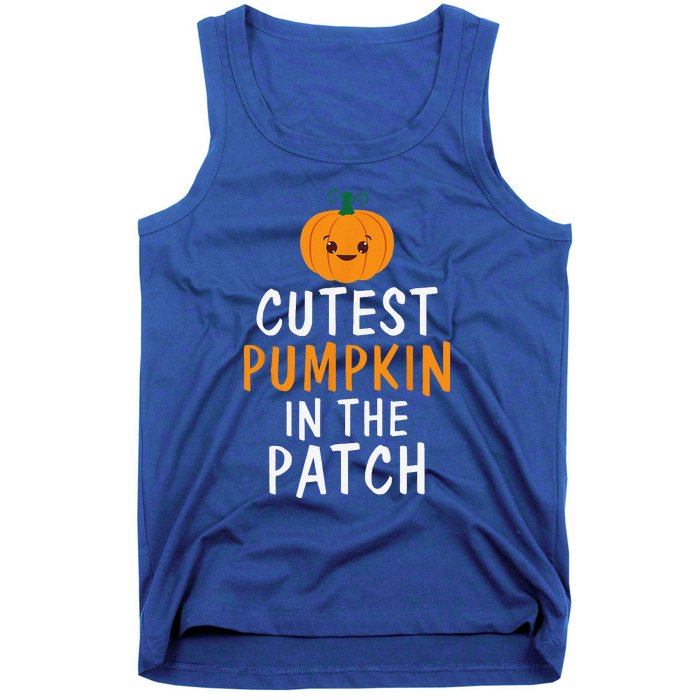 Cutest Pumpkin In The Patch Fun Halloween Gift Tank Top