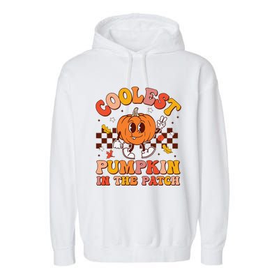 Coolest Pumpkin In The Patch Halloween Garment-Dyed Fleece Hoodie