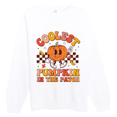 Coolest Pumpkin In The Patch Halloween Premium Crewneck Sweatshirt