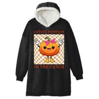 Cutest Pumpkin In The Patch Halloween Costume Gift Hooded Wearable Blanket