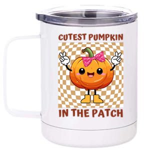 Cutest Pumpkin In The Patch Halloween Costume Gift 12 oz Stainless Steel Tumbler Cup