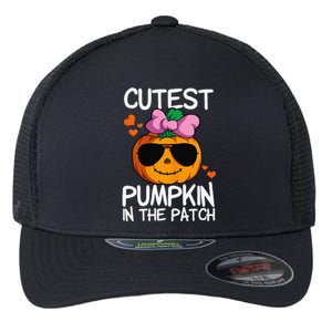 Cutest Pumpkin In The Patch Halloween Pumpkin Flexfit Unipanel Trucker Cap