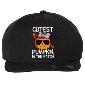 Cutest Pumpkin In The Patch Halloween Pumpkin Wool Snapback Cap