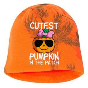 Cutest Pumpkin In The Patch Halloween Pumpkin Kati - Camo Knit Beanie