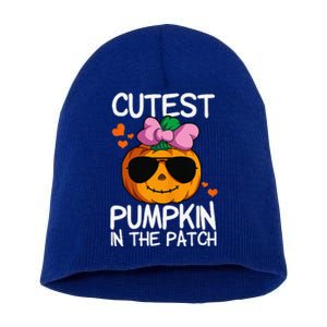 Cutest Pumpkin In The Patch Halloween Pumpkin Short Acrylic Beanie