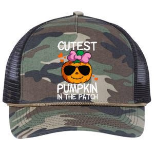 Cutest Pumpkin In The Patch Halloween Pumpkin Retro Rope Trucker Hat Cap