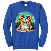 Couple Parrots Ing Margarita On Summer Group Bird Gift Sweatshirt