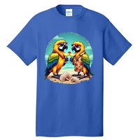 Couple Parrots Ing Margarita On Summer Group Bird Gift Tall T-Shirt