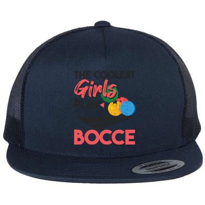 Cool Play Italian Bocce Bocce Ball Player Gift Flat Bill Trucker Hat