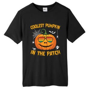 Coolest Pumpkin In The Patch Halloween Pumpkin Sunglasses Gift Tall Fusion ChromaSoft Performance T-Shirt