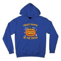 Coolest Pumpkin In The Patch Halloween Pumpkin Sunglasses Gift Tall Hoodie