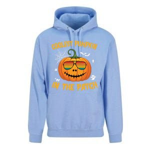 Coolest Pumpkin In The Patch Halloween Pumpkin Sunglasses Gift Unisex Surf Hoodie