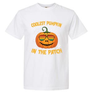 Coolest Pumpkin In The Patch Halloween Pumpkin Sunglasses Gift Garment-Dyed Heavyweight T-Shirt