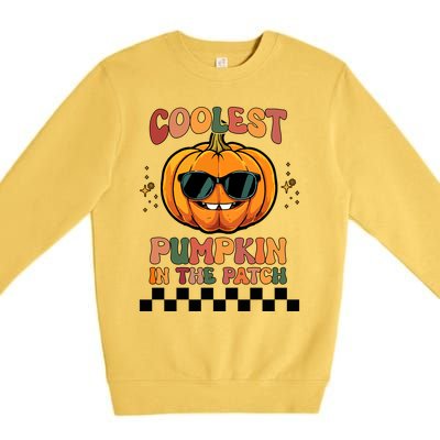 Coolest Pumpkin In The Patch Halloween Meaningful Gift Premium Crewneck Sweatshirt