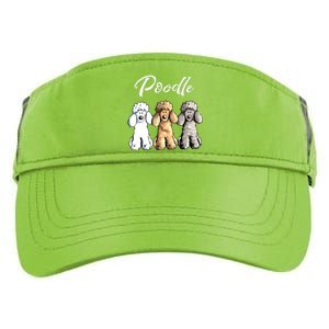 Cute Poodle I Caniche Puppy Dogs Gift Tee Women Girl Adult Drive Performance Visor