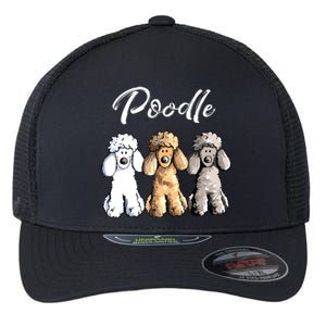 Cute Poodle I Caniche Puppy Dogs Gift Tee Women Girl Flexfit Unipanel Trucker Cap