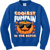 Coolest Pumpkin In The Patch Vintage Halloween Party Cute Gift Kids Sweatshirt