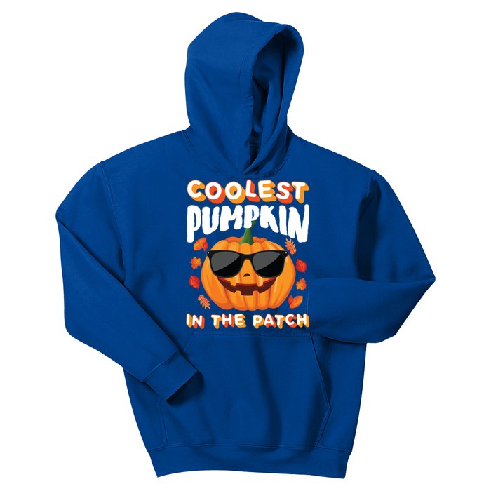 Coolest Pumpkin In The Patch Vintage Halloween Party Cute Gift Kids Hoodie