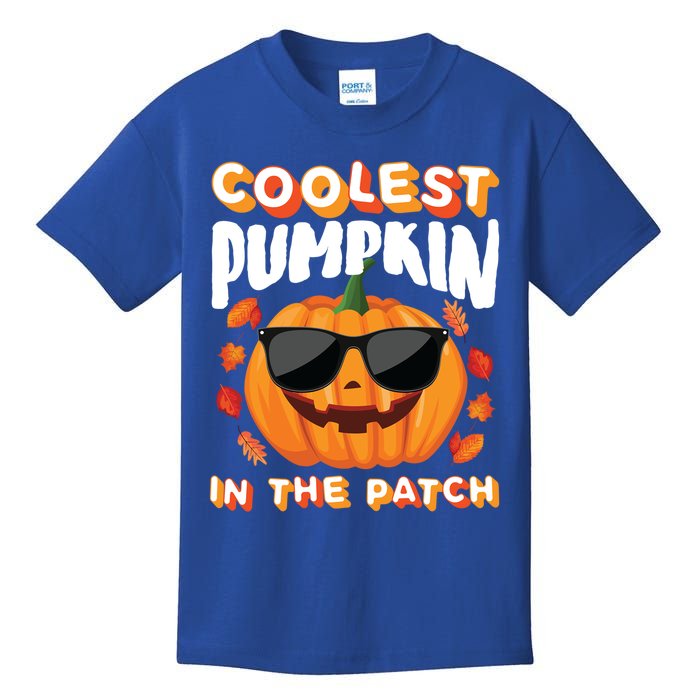 Coolest Pumpkin In The Patch Vintage Halloween Party Cute Gift Kids T-Shirt