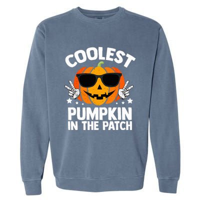 Coolest Pumpkin In The Patch Halloween Garment-Dyed Sweatshirt