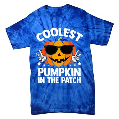 Coolest Pumpkin In The Patch Halloween Tie-Dye T-Shirt