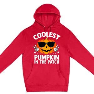 Coolest Pumpkin In The Patch Halloween Premium Pullover Hoodie