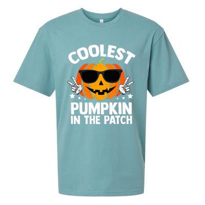 Coolest Pumpkin In The Patch Halloween Sueded Cloud Jersey T-Shirt