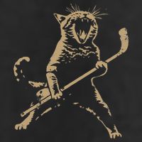 Cat Playing Ice Hockey Cool Comfort Performance Bucket Hat