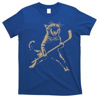Cat Playing Ice Hockey T-Shirt