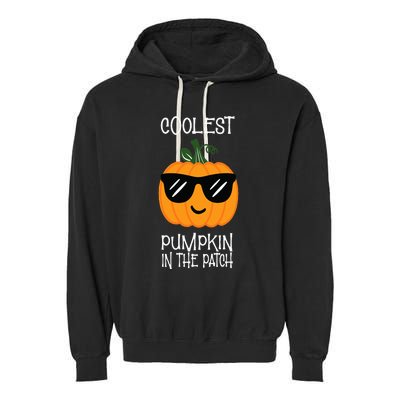 Coolest Pumpkin In The Patch Halloween Garment-Dyed Fleece Hoodie