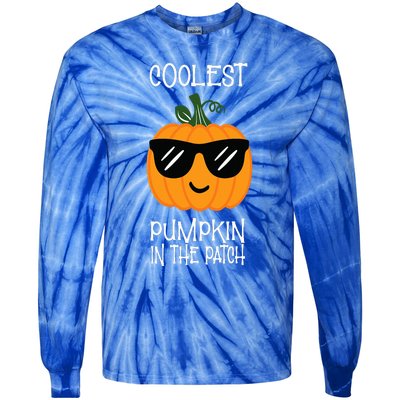 Coolest Pumpkin In The Patch Halloween Tie-Dye Long Sleeve Shirt