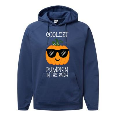 Coolest Pumpkin In The Patch Halloween Performance Fleece Hoodie