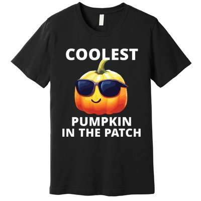 Coolest Pumpkin In The Patch Halloween Kids Premium T-Shirt