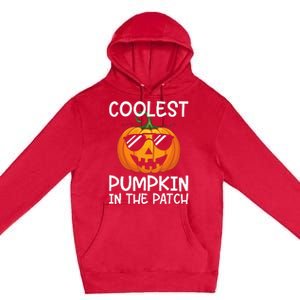 Coolest Pumpkin In The Patch Halloween Premium Pullover Hoodie