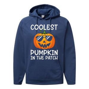 Coolest Pumpkin In The Patch Halloween Performance Fleece Hoodie