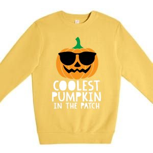 Coolest Pumpkin In The Patch Halloween Gift Premium Crewneck Sweatshirt