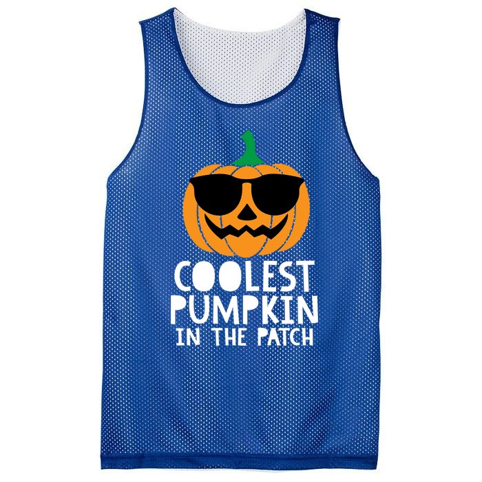 Coolest Pumpkin In The Patch Halloween Gift Mesh Reversible Basketball Jersey Tank