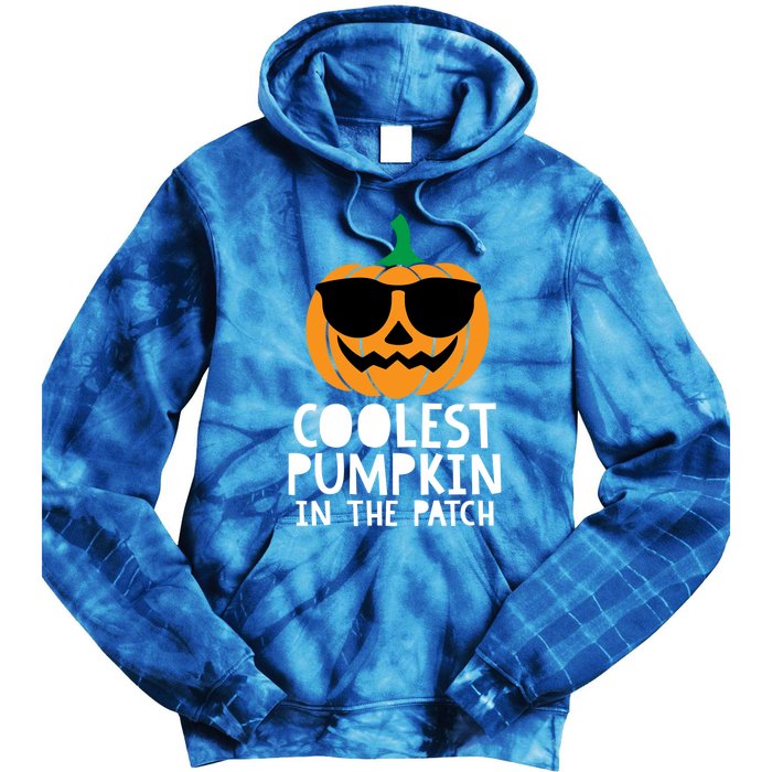 Coolest Pumpkin In The Patch Halloween Gift Tie Dye Hoodie