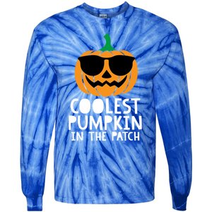 Coolest Pumpkin In The Patch Halloween Gift Tie-Dye Long Sleeve Shirt