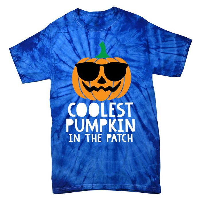 Coolest Pumpkin In The Patch Halloween Gift Tie-Dye T-Shirt