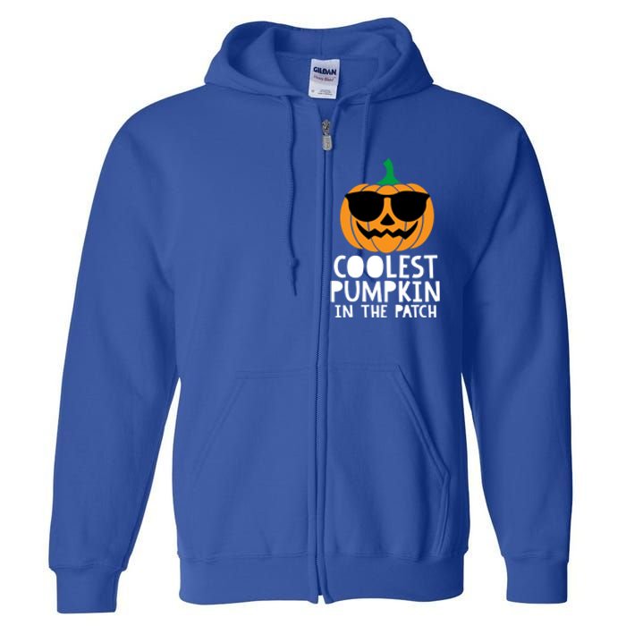 Coolest Pumpkin In The Patch Halloween Gift Full Zip Hoodie