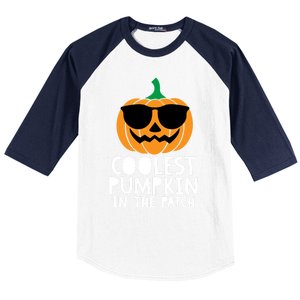 Coolest Pumpkin In The Patch Halloween Gift Baseball Sleeve Shirt